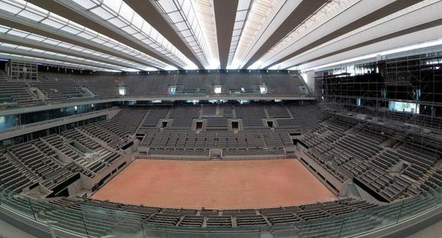 Roland Garros, tenis, estadio vacío, Foto Reuters