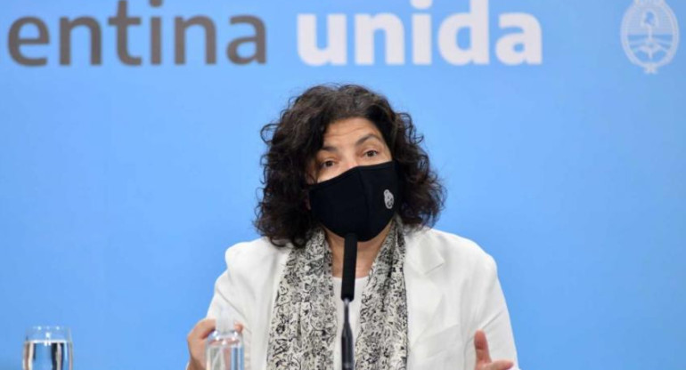 Carla Vizzotti, ministra de Salud, NA