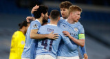 Festejo del Manchester City ante el Borussia Dortmund por Champions League, REUTERS