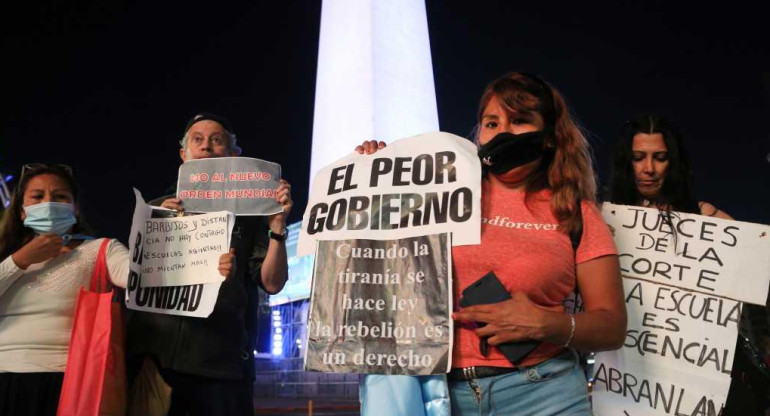 Protestas en Casa Rosada, NA