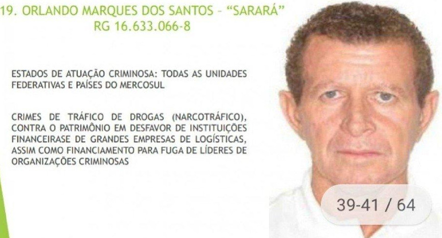 Sarará, narco más peligroso de Brasil, detenido en Ezeiza