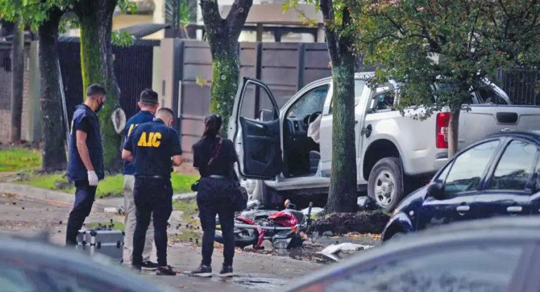 Conductor que atropelló y mató con su camioneta a dos asaltantes en Rosario