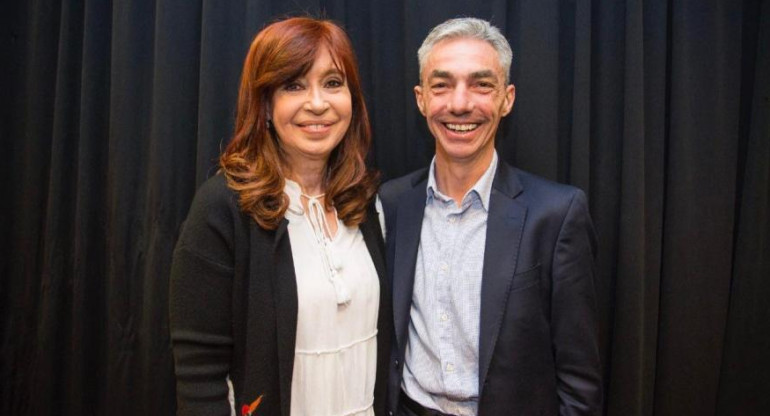 Cristina Kirchner y Mario Meoni