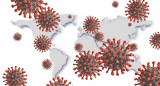 Coronavirus en el mundo, foto artística