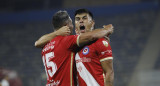 Festejo de Argentinos Juniors ante Universidad Católica por Copa Libertadores