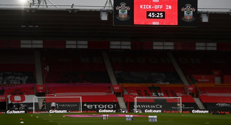 St Marys Stadium, Southampton, Fútbol ingles. Reuters
