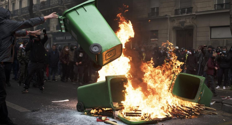 Protestas en Francia por el Día del trabajador, Reuters.