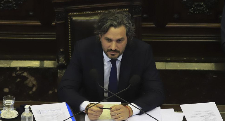 Santiago Cafiero, Jefe de Gabinete de Ministros del Gobierno, informe de gestión en Senado, NA