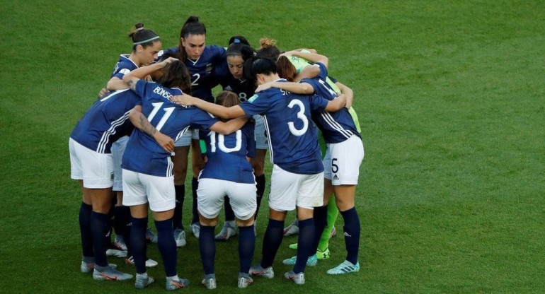Selección femenina de fútbol argentina, foto Reuters