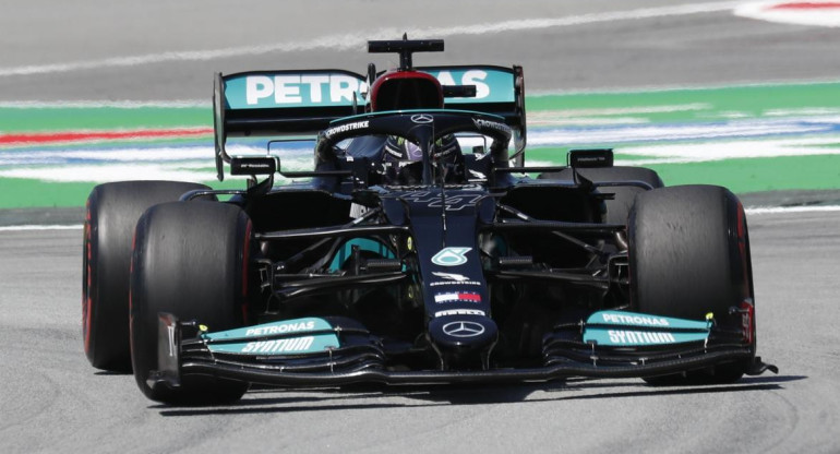 Lewis Hamilton en el Gran Premio de España, REUTERS