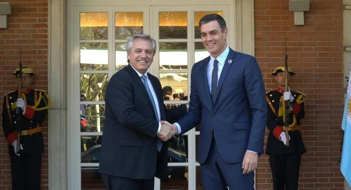 Alberto Fernández y Pedro Sánchez, gira por Europa, foto Presidencia