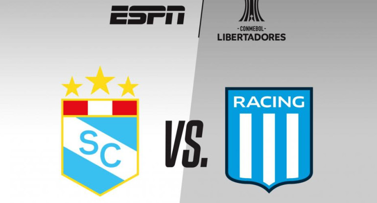 Telecentro, Copa Libertadores, Racing vs Sporting Cristal , martes 11 de mayo 21:30