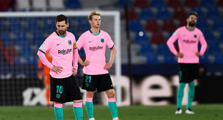Empate del Barcelona ante el Levante por LaLiga, REUTERS
