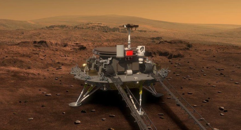 Aterrizaje exitoso en Marte del robot Zhurong