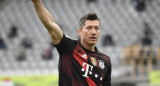 Festejo de Robert Lewandowski en el Bayern Munich, REUTERS