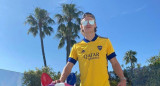 Erling Haaland con la camiseta de Boca