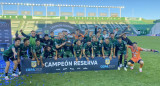 Festejo de Sarmiento, campeón del torneo de Reserva