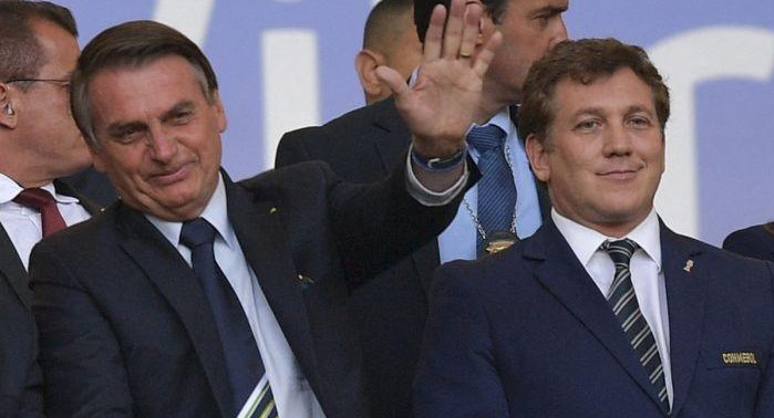 Jair Bolsonaro en la Copa América