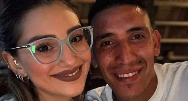 Ricardo Centurión junto a su novia Jenifer Lauría