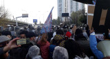 Tensión en el Puente Pueyrredón por protesta de trabajadores de la Salud