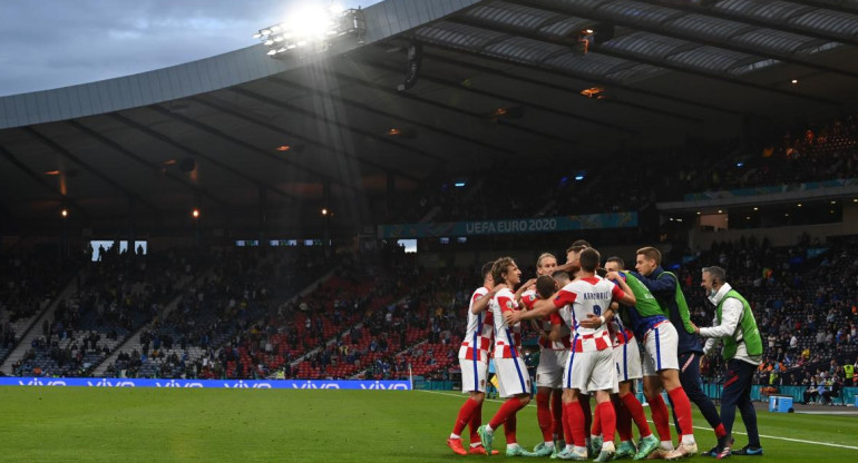 Festejo de Croacia ante Escocia por la Eurocopa, REUTERS
