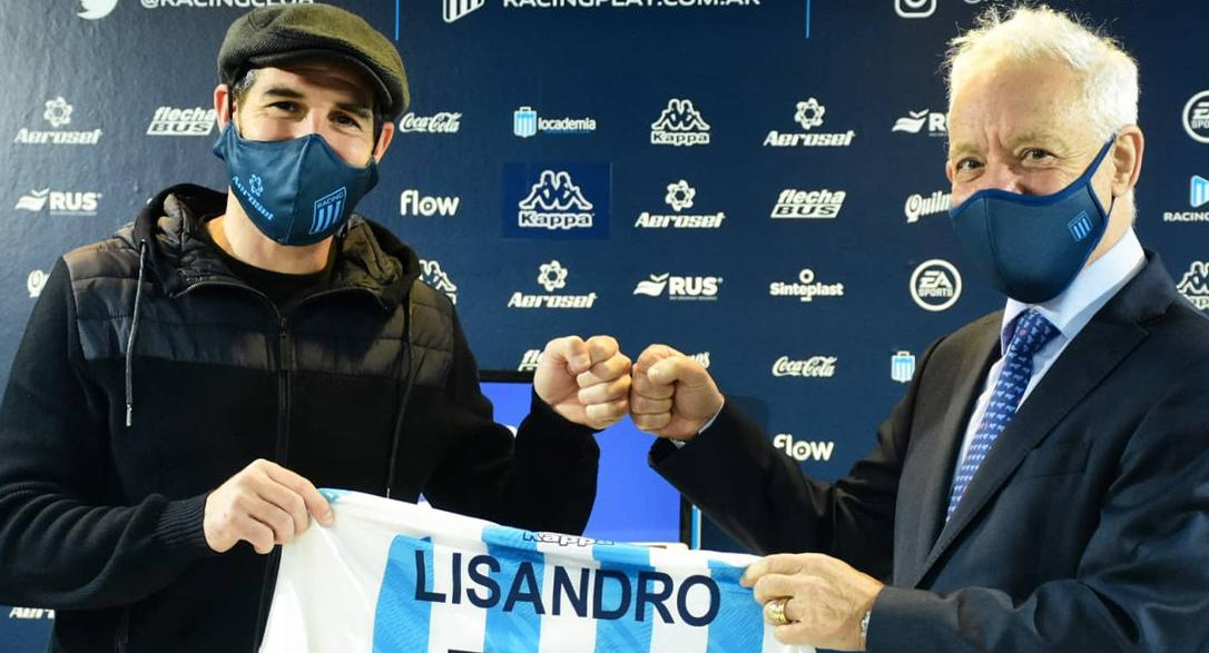 Lisandro López, Víctor Blanco, Racing Club, fútbol, NA