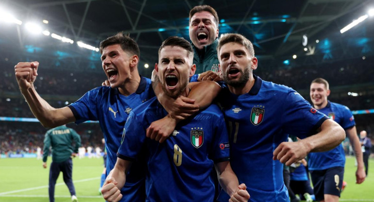 Festejo de Italia ante España por la Eurocopa, REUTERS