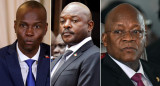 Jovenel Moïse, Pierre Nkurunziza y John Pombe Joseph Magufuli