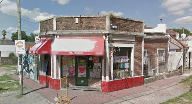 El kiosco donde se produjo el hurto es un clásico local, Google Street View