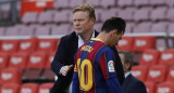 Ronald Koeman y Messi, Barcelona, Reuters