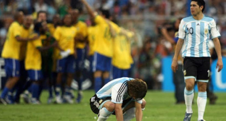 Final Copa América 2007 entre Argentina y Brasil