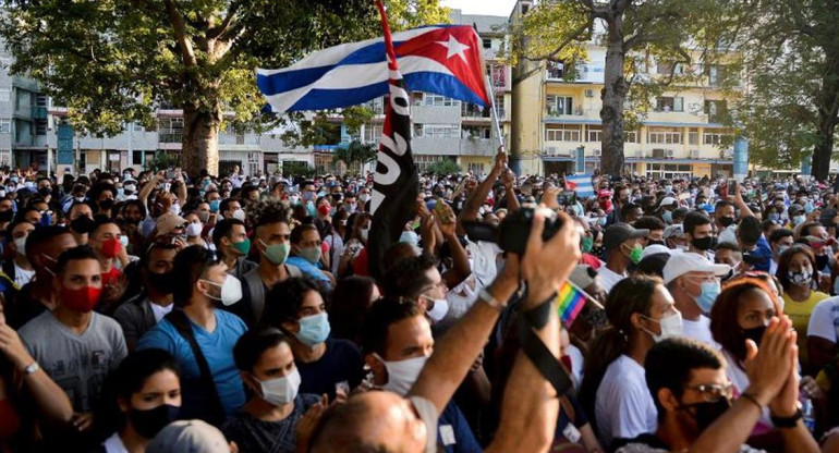 Protestas en Cuba, Foto El Comercio de Perú