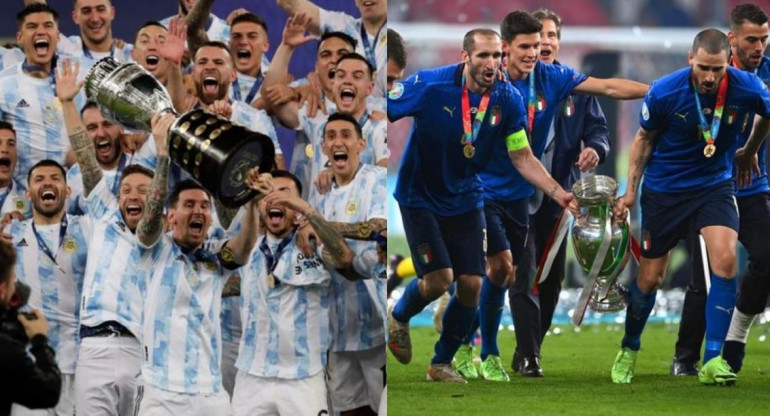 Argentina e Italia, campeones de Copa América y Eurocopa