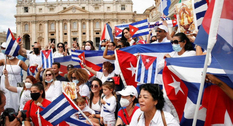 Cubanos en el vaticano, Reuters