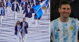 Lionel Messi y delegación argentina JJOO, NA