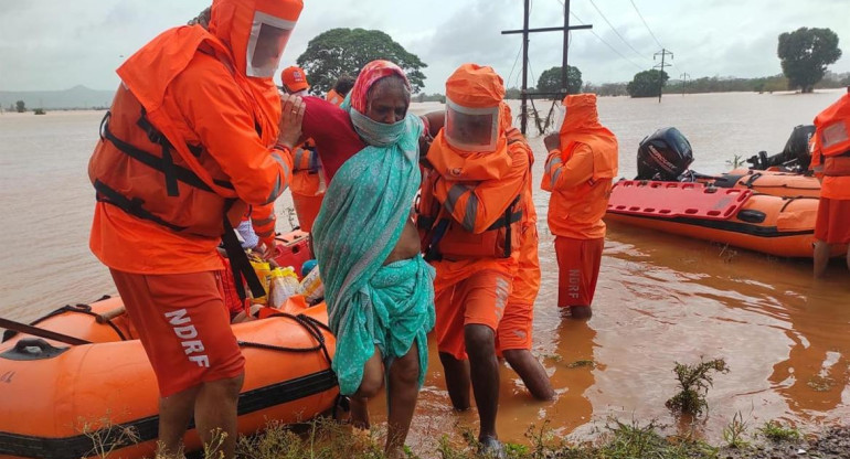 Las lluvias en India dejan decenas de muertos, EFE