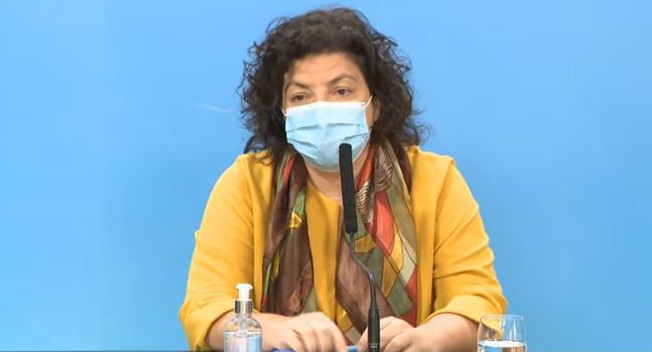 Carla Vizzotti, ministra de Salud, captura YouTube