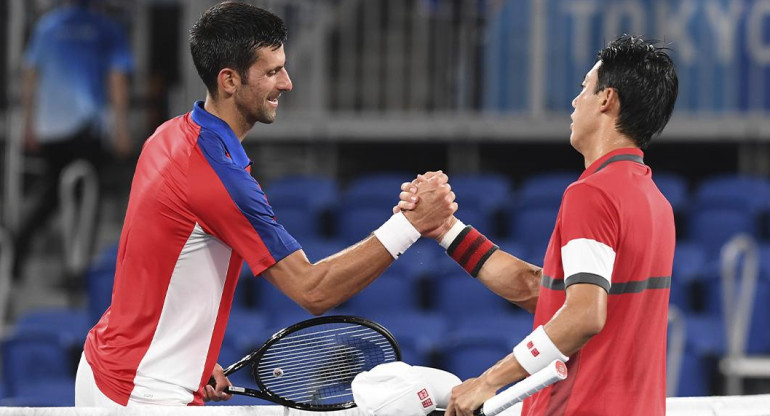 Novak Djokovic,  Kei Nishikori, tenis, Reuters