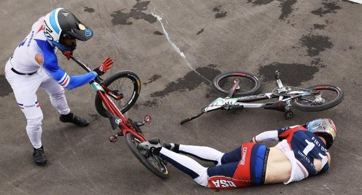 Caída BMX, Juegos Olímpicos, NA
