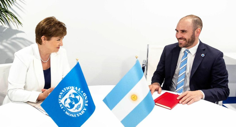 Kristalina Georgieva y Martín Guzmán, reunión con FMI, NA