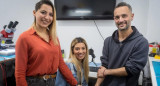 De izquierda a derecha: Eliana, Maira y Nazareno. Foto: Los Andes