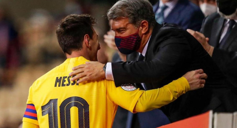 Laporta y Messi, Reuters