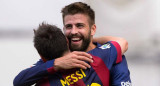 Gerard Pique y Lionel Messi, Barcelona, Fútbol español.