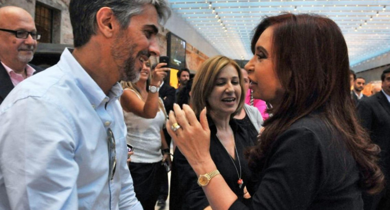 Pablo Echarri junto a Cristina Kirchner