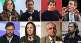 Pre candidatos de los espacios políticos. Fotos: NA.