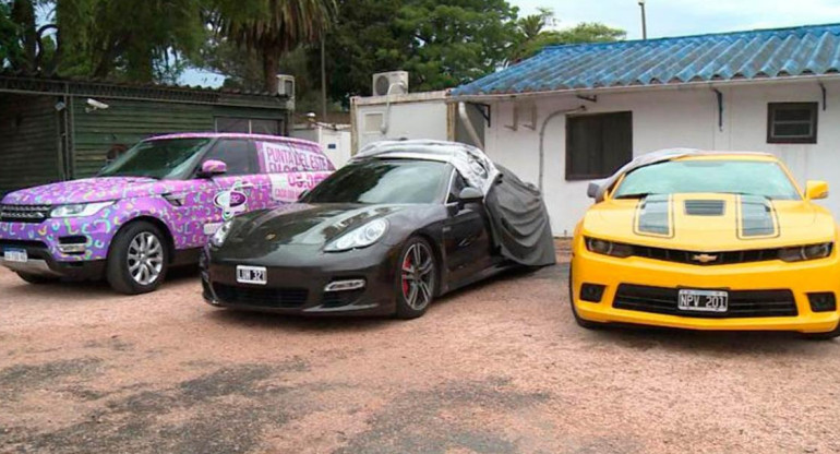 Autos de lujo del sindicalista Balcedo en Uruguay