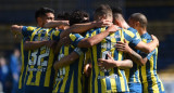 Festejo de Rosario Central ante Arsenal