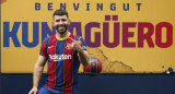 Sergio Agüero en el Barcelona, REUTERS