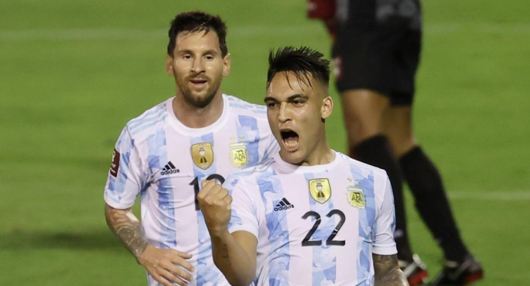 Lautaro Martínez, selección Argentina, Eliminatorias Sudamericanas. Reuters.