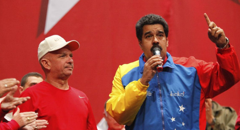 Pollo Carvajal y Nicolás Maduro